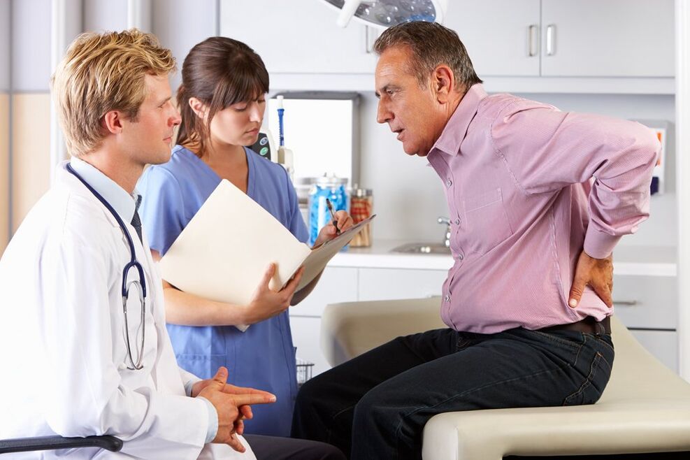 Doctor's appointment for back pain