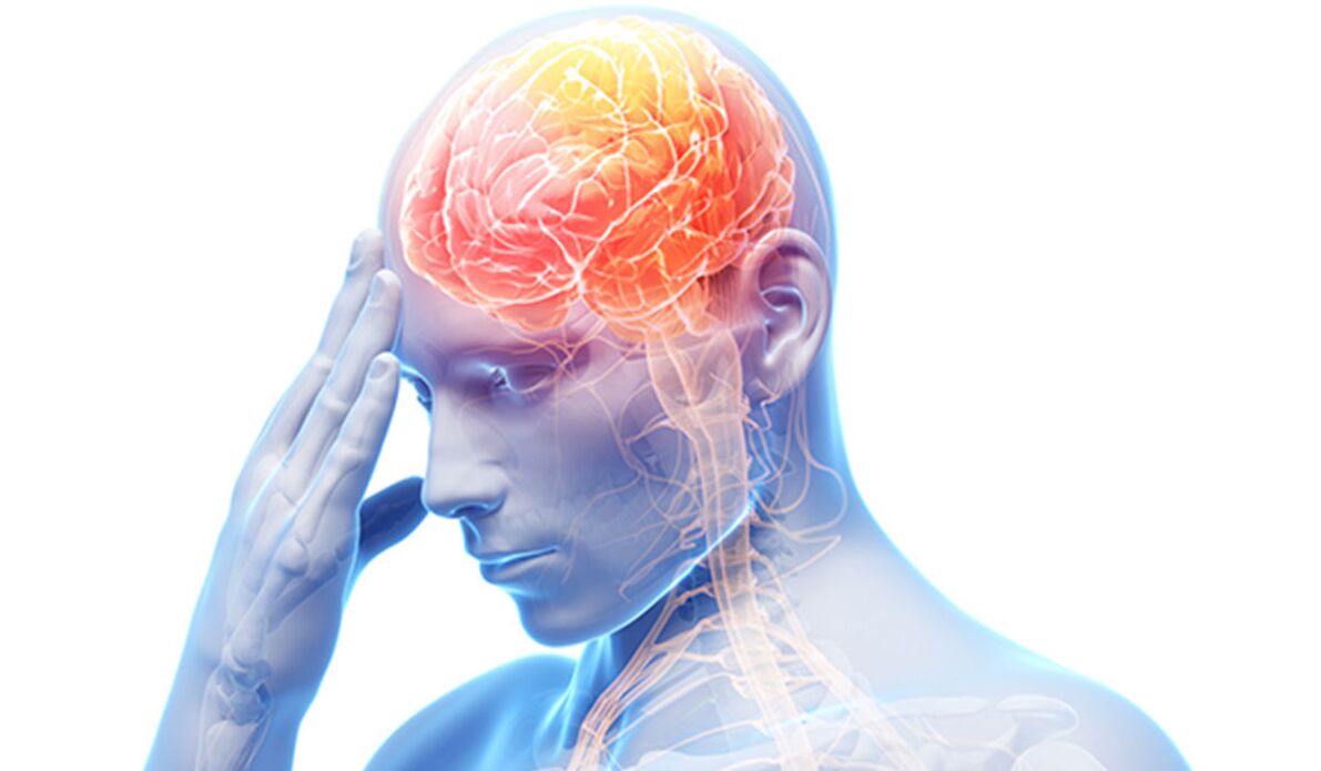 Tumor in the head causing lower back pain