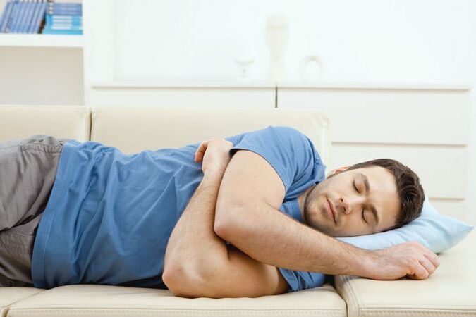 Uncomfortable posture during sleep causes lower back pain
